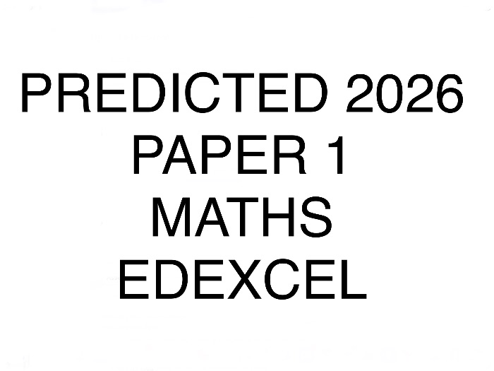 GCSE MATHS PREDICTION 2026 EDEXCEL HIGHER