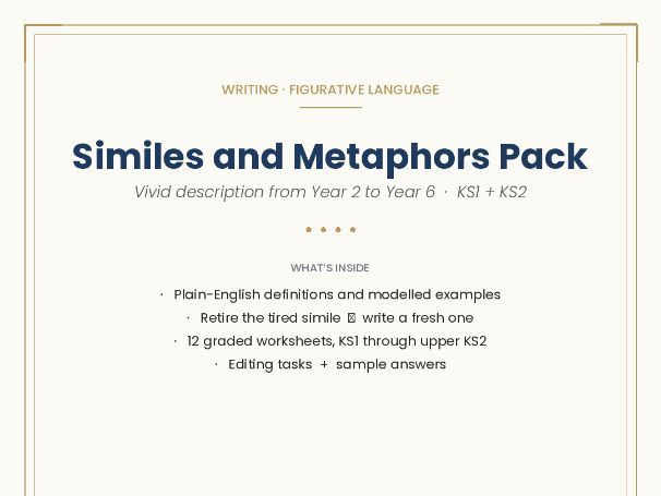Similes and Metaphors Pack