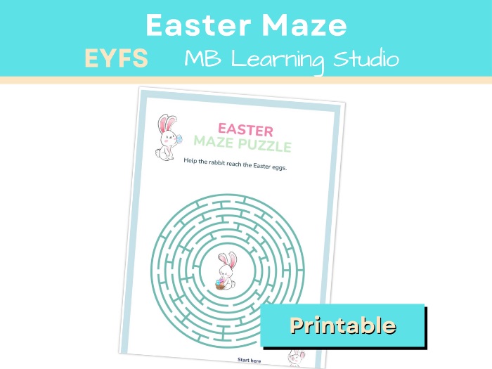 Easter Maze Worksheets – Fun Fine Motor