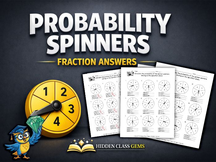 Probability Spinners Fractions KS2 Maths