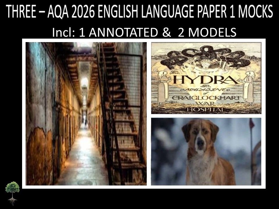 THREE - AQA PAPER 1 | 2026 FULL MOCKS | ANNOTATED | MODELS