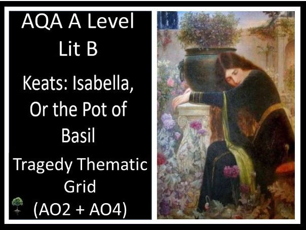 KEATS – Isabella, Or the Pot of Basil | AO2 + AO4 Tragedy Thematic Grid | Lit B