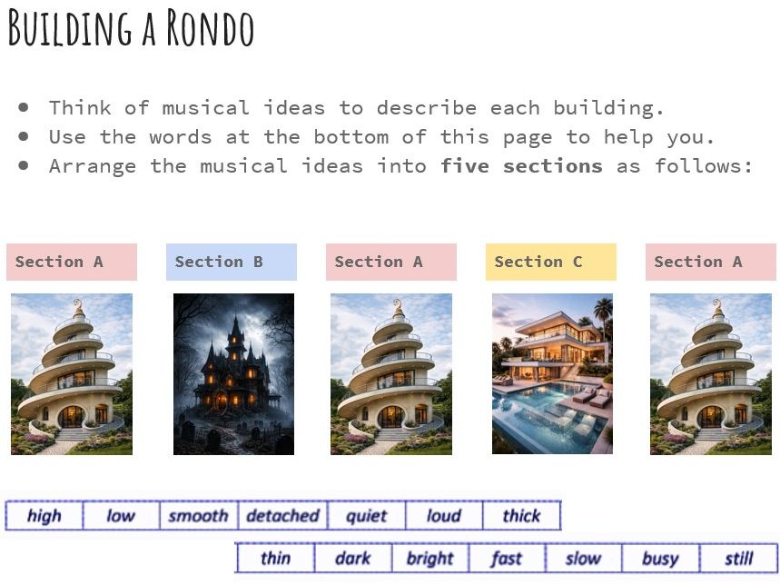 Rondo Composition: student sheets
