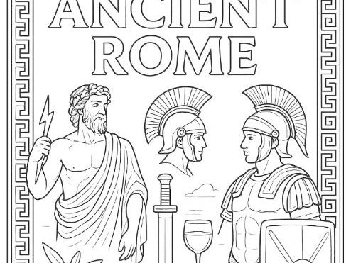 Romans/ Ancient Rome Mindful Colouring Sheet