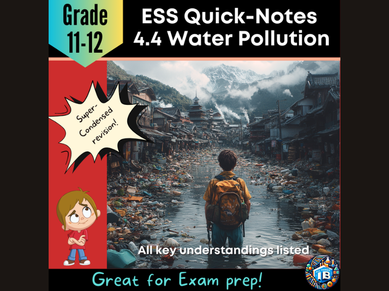 IB DP ESS 4.4: Water Pollution Condensed Revision Outline 2026
