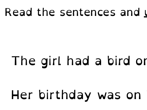 Find and practice the alternative 'er'