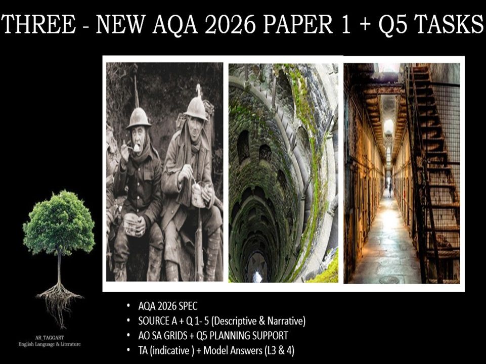 THREE - AQA PAPER 1 | 2026 FULL MOCKS | Q5 TASKS