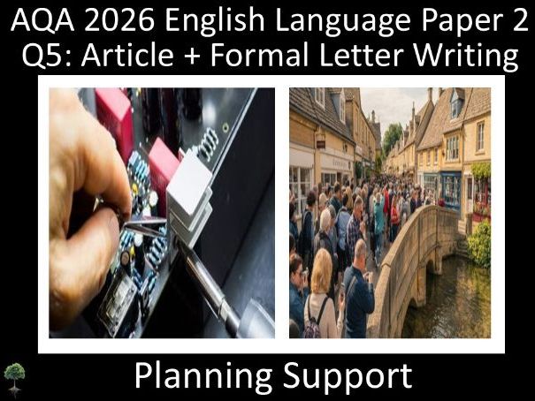 Two Question 5: AQA 2026  English Language Paper 2 | Planning (R/T)