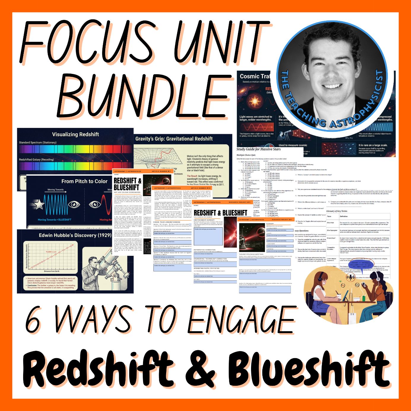 Redshift & Blueshift | Focus Unit Bundle | 6 Resources inc Quiz | Space Science