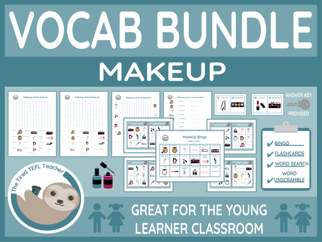 ESL Makeup Vocabulary Bundle