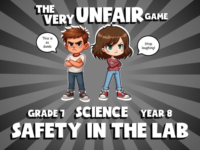 Safety in the Lab VERY UNFAIR GAME | No-Prep Year 8 Science Review Activity