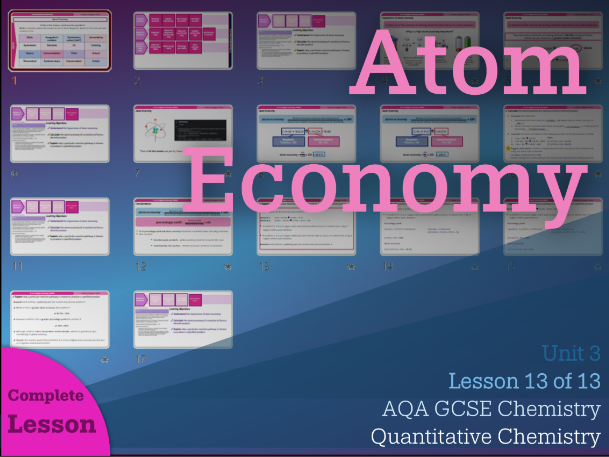 Atom Economy || Quantitative Chemistry | AQA Chemistry