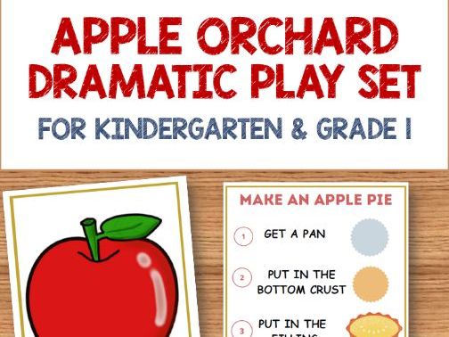 Apple Orchard Dramatic Play Set for Kindergarten & Grade 1