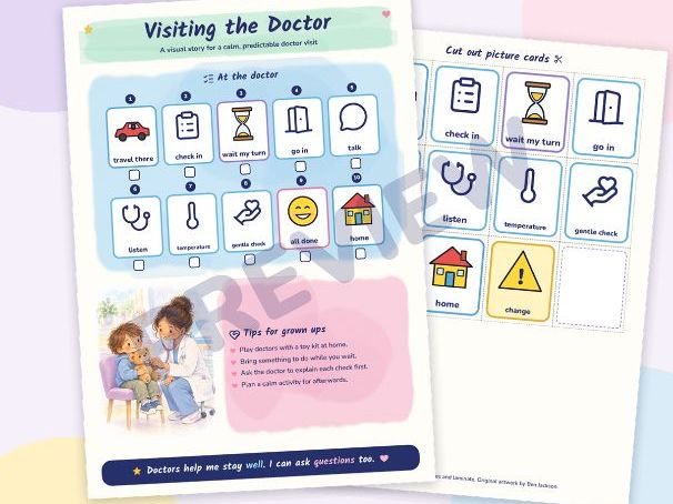 Visiting the Doctor: Visual Story with Picture Cards