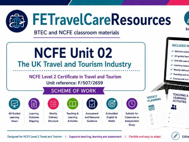 NCFE Unit 02 Travel & Tourism Scheme of Work