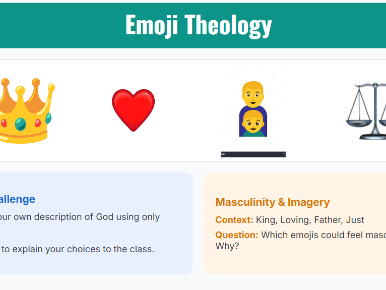 Anthropomorphic and Gender-Specific Language About God