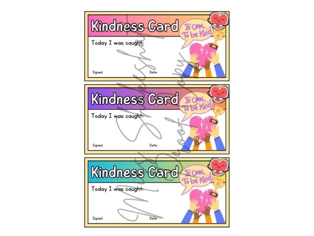 Kindness Reward Cards