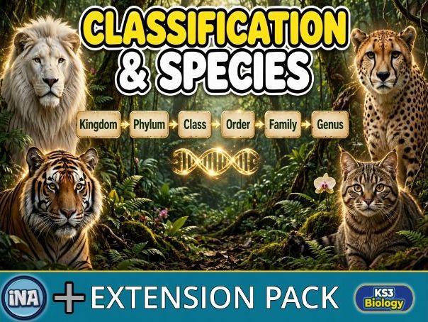 Classification and Species - KS3 Biology Extension Pack