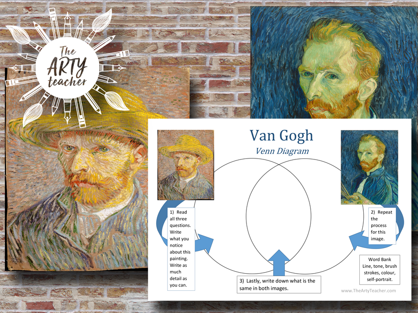 Van Gogh Art Analysis Venn Diagram Teaching Resources