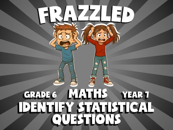 Identify Statistical Questions FRAZZLED Maths Game | No-Prep Year 7 Review Activity