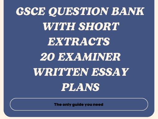 GCSE Macbeth 20 Examiner Written Essay Plans