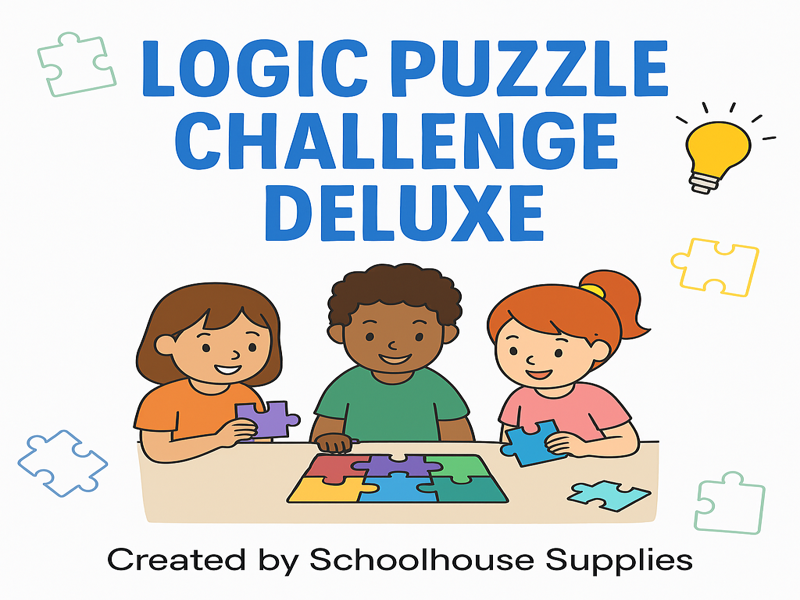 Logic Puzzle Challenge Deluxe – 10 Engaging Mystery Puzzles for Critical Thinking