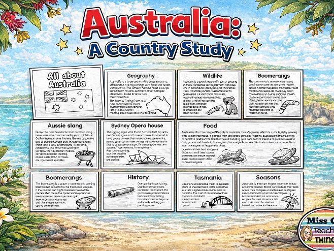 Australia: Country study - Mini book - Geography