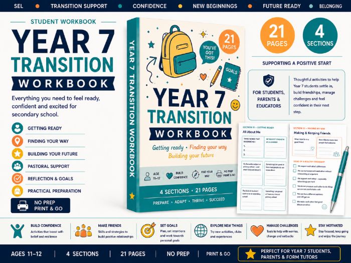 PSHE Workbook for KS3–KS4 students, covering health and wellbeing, relationships and RSE