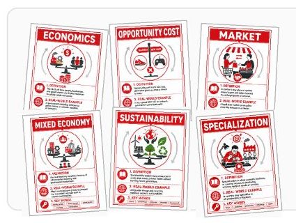 IBDP Economics Unit 1 Glossary posters
