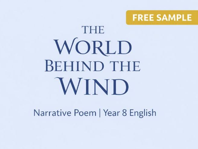 Narrative Poetry Lesson: Symbolism, Rhyme & Rhythm | FREE LESSON |Year 8  | English