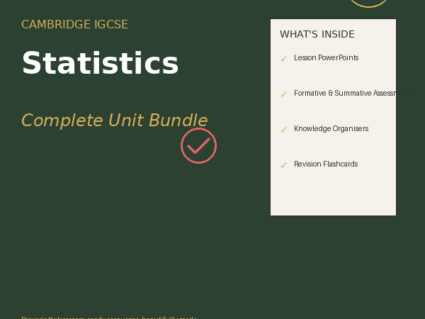 IGCSE Maths (0580) Complete Unit 9 pack