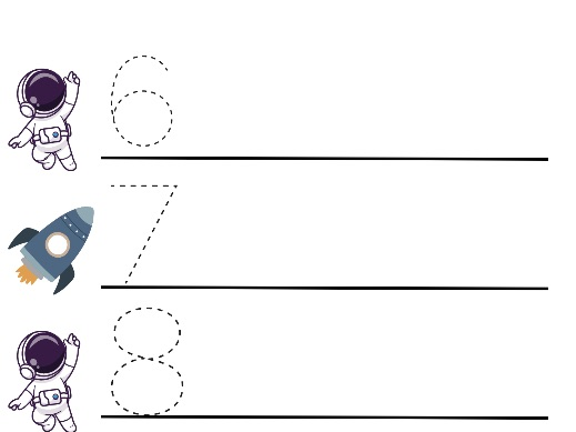 Space Number Formation 1–10 | EYFS Number Writing Practice