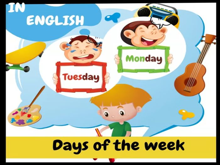 Days of the Week in English/Flash Cards