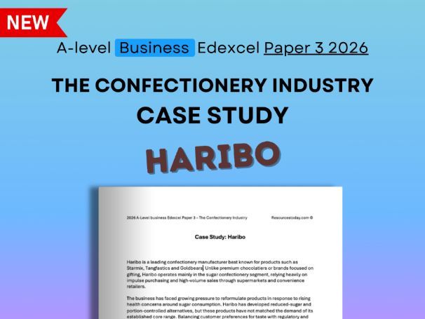 Edexcel Business Paper 3 2026: Haribo Confectionery Industry Case Study