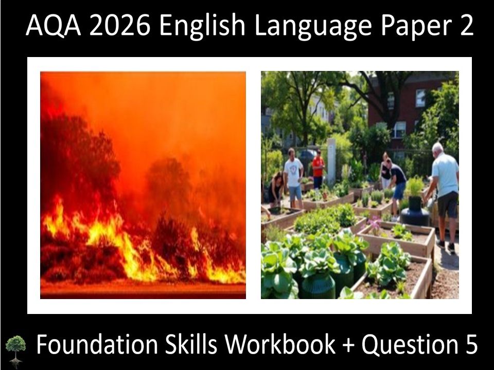 Enhanced AQA 2026 English Language Paper 2 Foundation Skills Workbook + Question 5