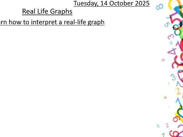 Interpreting Real Life Graphs