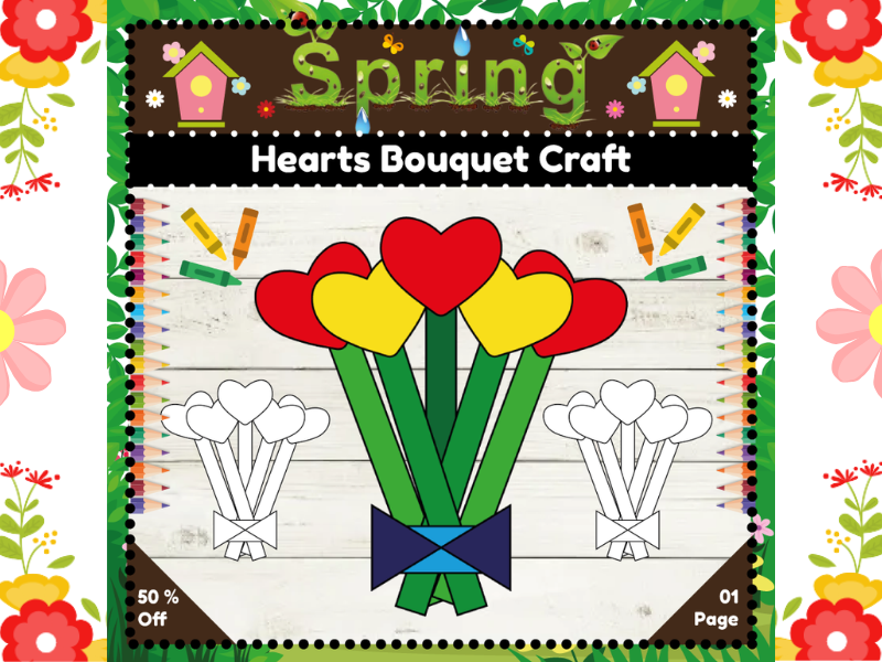 Spring Flower Bouquet Craft : 2nd Grade Activity to Celebrate the Joy of Spring