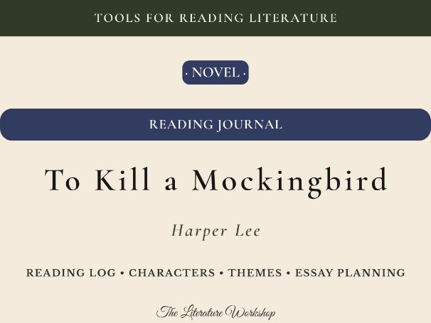 To Kill a Mockingbird – Reading Journal: Reading Log, Characters & Essay Planning