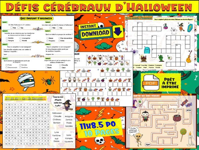 Défis cérébraux d’Halloween