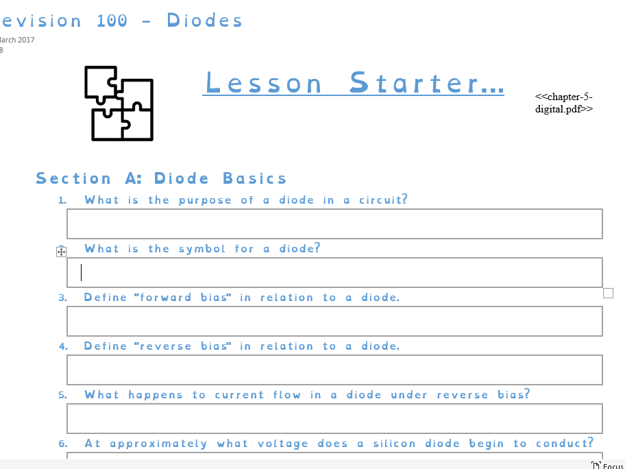 GCSE Electronics – Applications of Diodes | 100 Revision Questions & Answers
