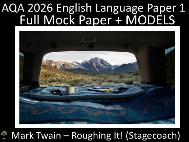 One AQA 2026 GCSE English Language Paper 1 | Models - (Twa)