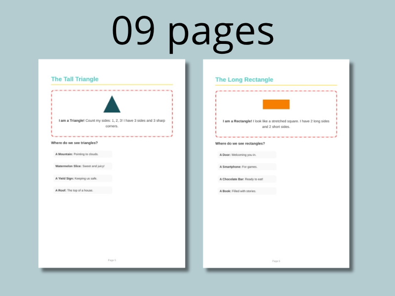 Interactive 2D Shapes Learning Adventure
