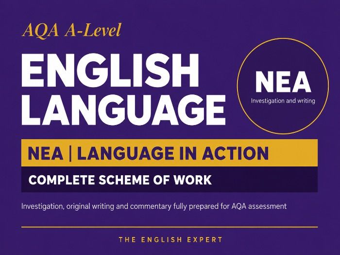 NEA  English Language  A-Level Scheme of Work