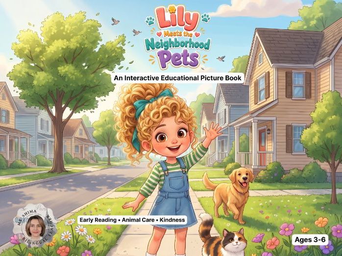 Lily Meets the Neighborhood Pets - Interactive EYFS / KS1 Story & Movement Book