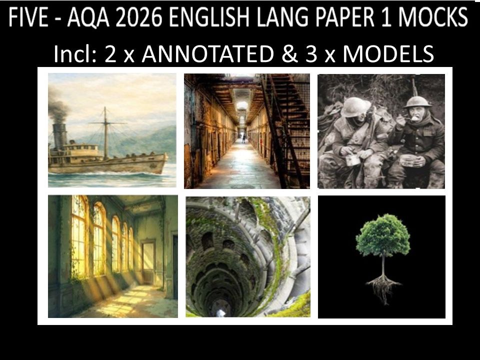 FIVE - AQA PAPER 1 | 2026 FULL MOCKS | ANNOTATED | MODELS