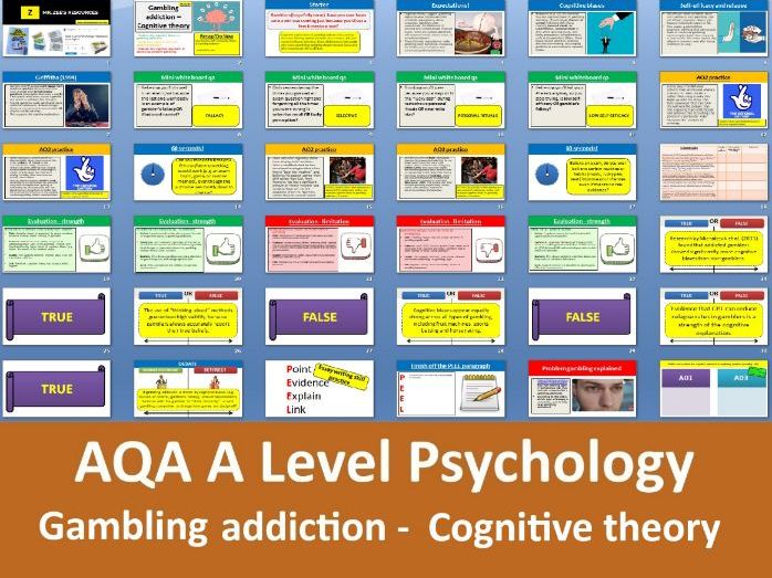 Gambling addiction: Cognitive theory | First teach in 2025 - AQA A Level Psychology (Addiction)