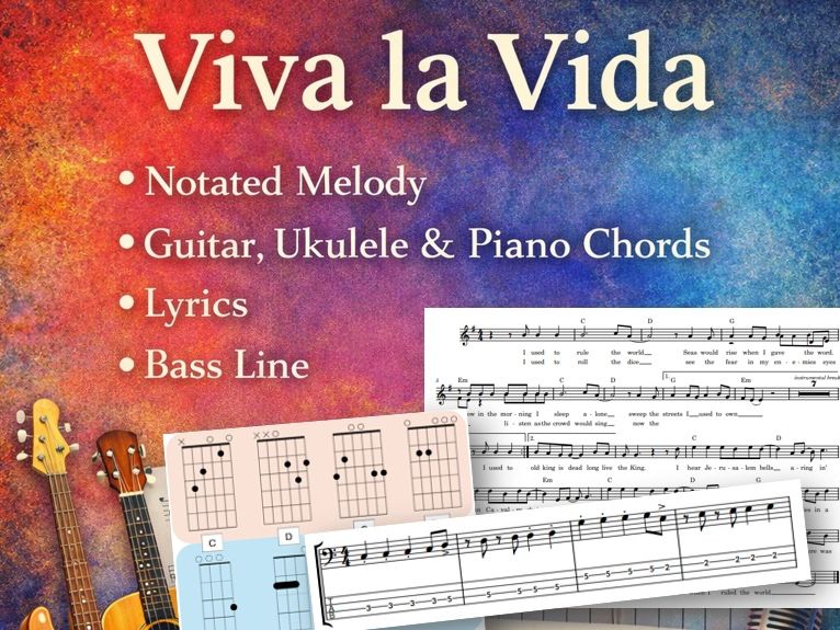 Coldplay - Viva La Vida (Lead Sheet + Chords)