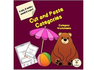 Categories Activity- Cut and Paste