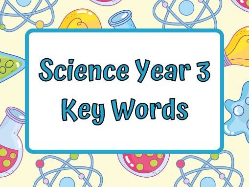 Primary Science Key Vocabulary Booklet – Year 3 (UK National Curriculum)