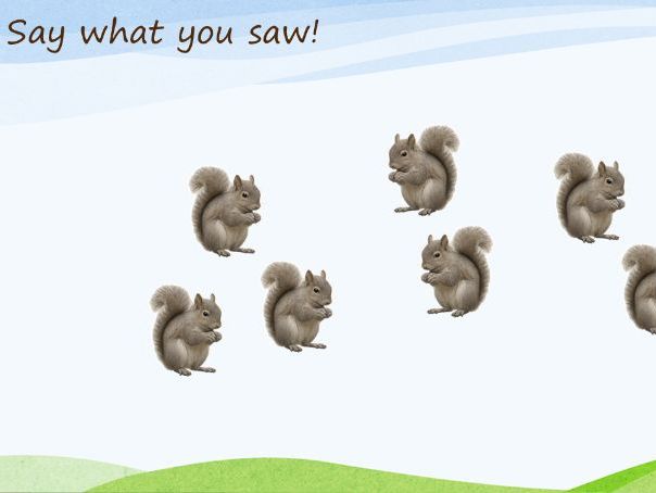 Fun Autumn themed subitising game within 10 (ppt.)